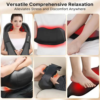 Shiatsu-Heated Neck and Shoulder Massager